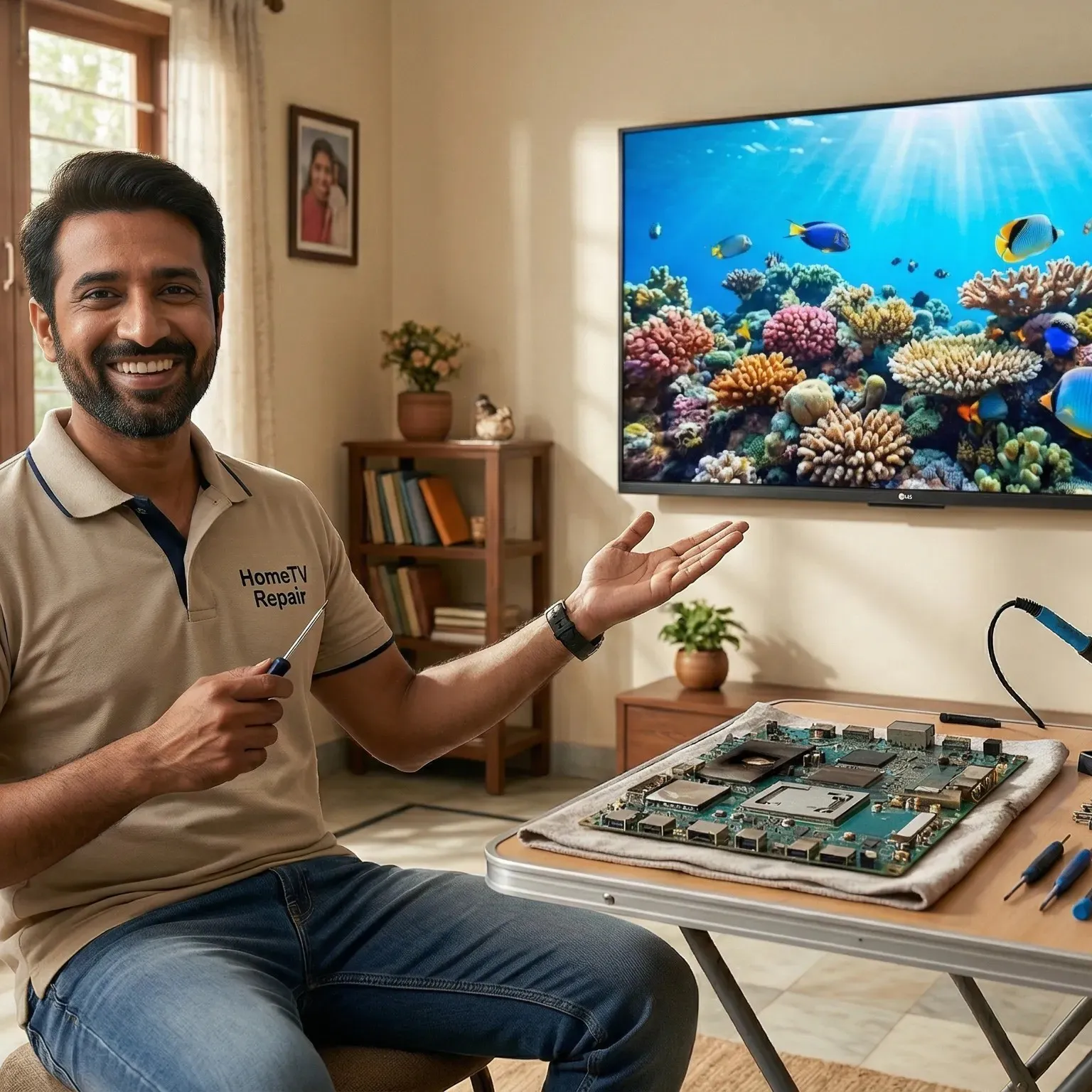 OnePlus TV motherboard issue after repair