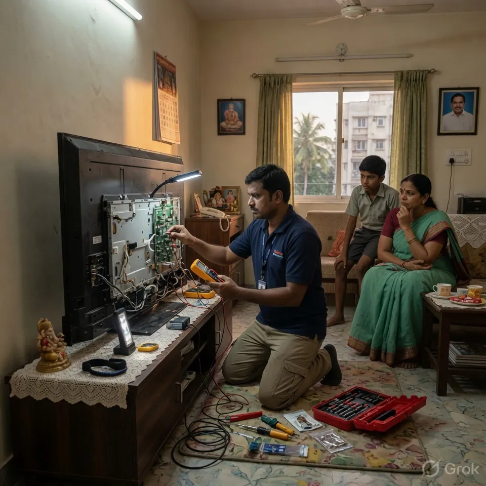 Sony TV repair case study in Vizag