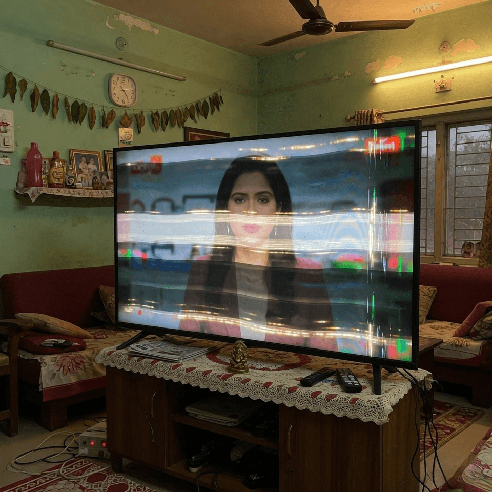 MI TV Flickering Problem Vizag