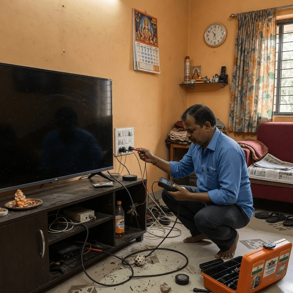 MI TV Power Issue Vizag