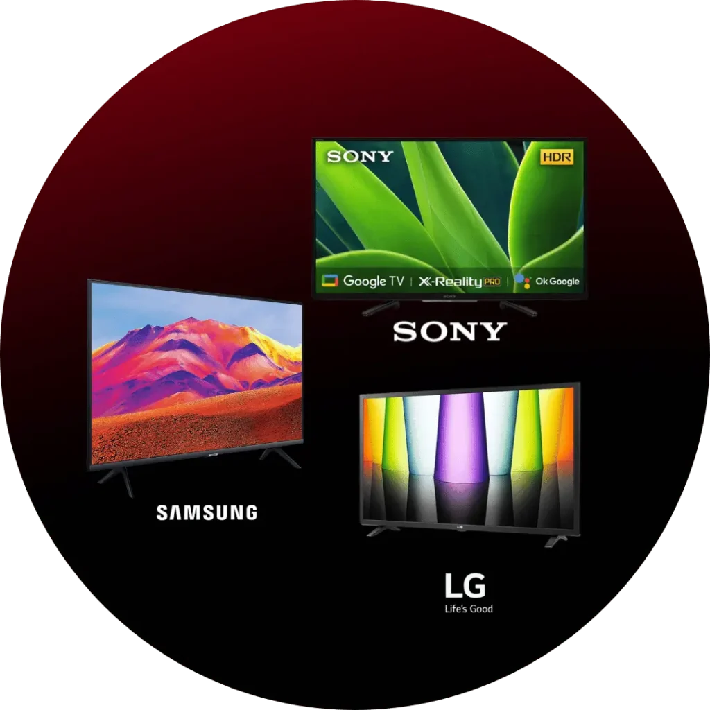 Sony, Samsung, and LG LED TVs repaired at tv caree