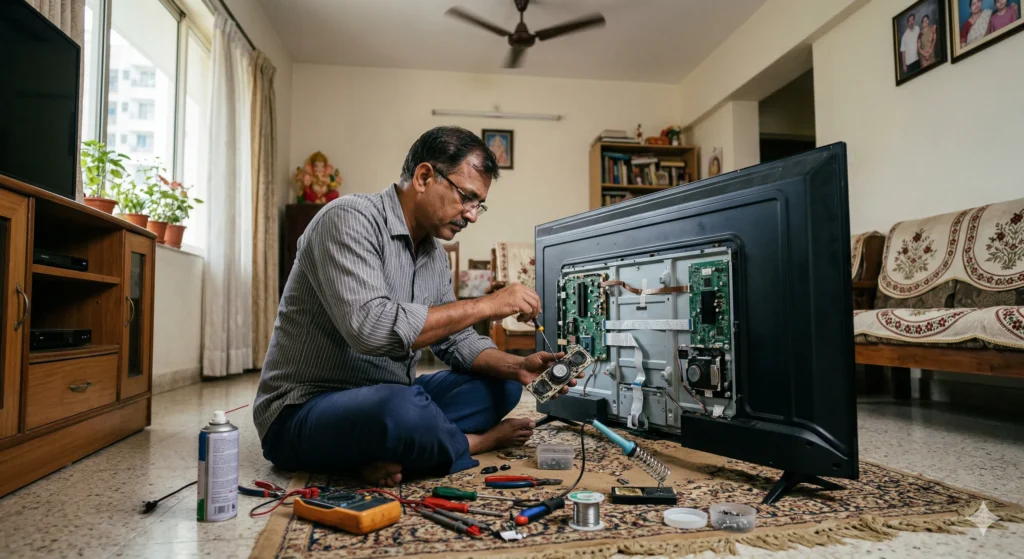 techinican repairing vu tv in vizag