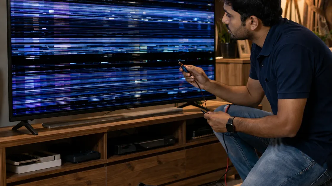 MI TV Screen Flickering Problem Vizag