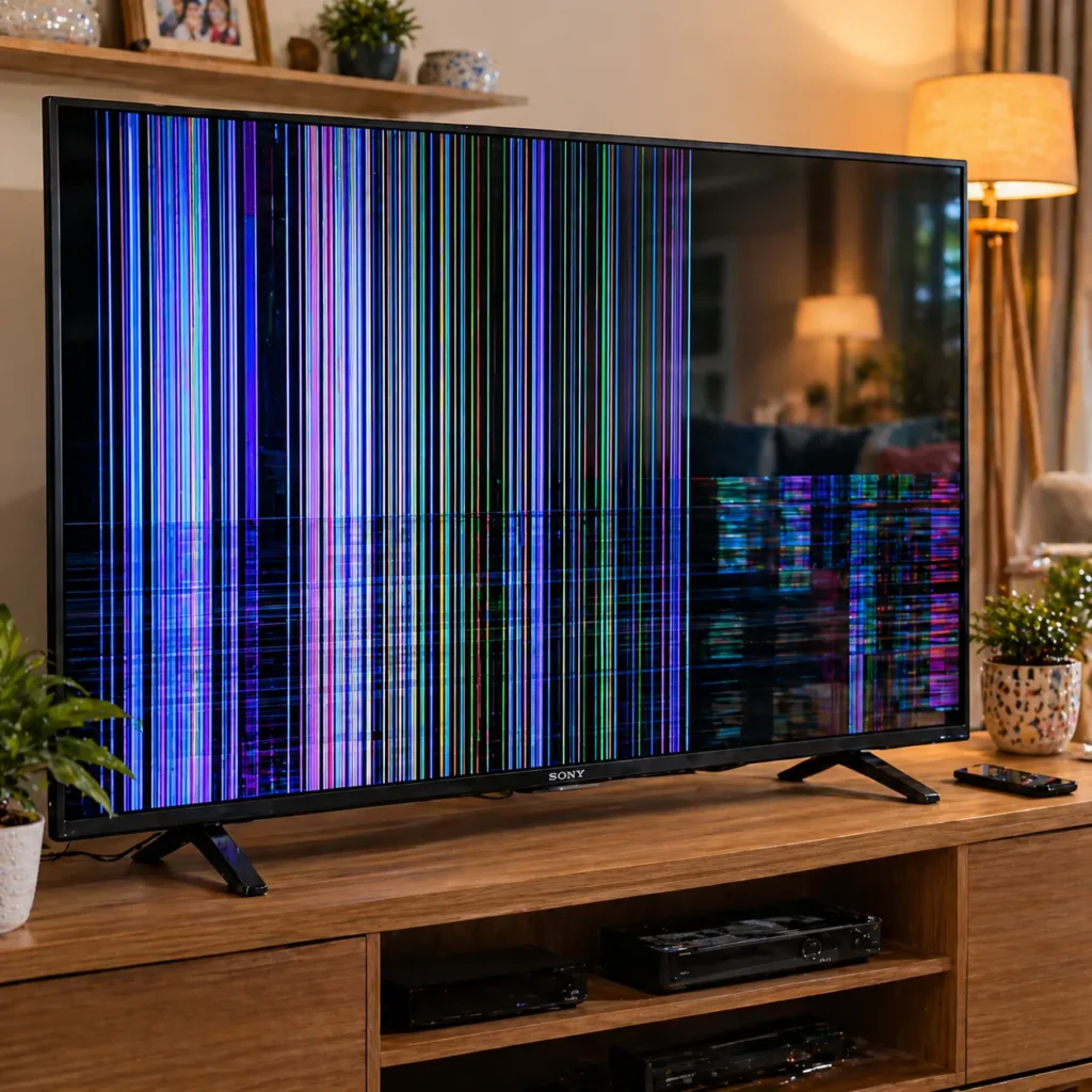 Sony TV display issue