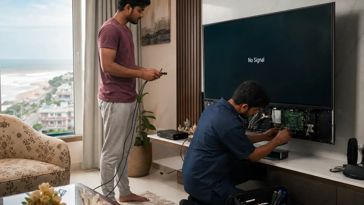 TV HDMI Port Repair Vizag no signal fix