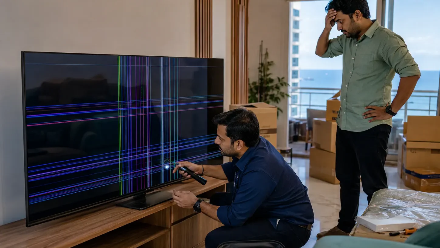 TV Lines After Moving TV Vizag