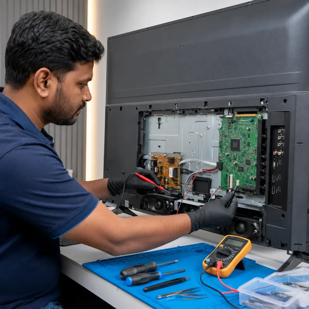 Haier TV speaker and motherboard audio repair Vizag
