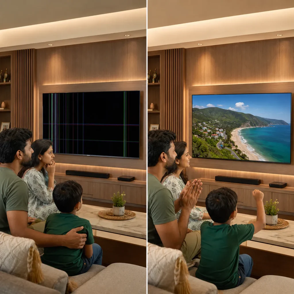 Panasonic TV display problem fixed in Vizag