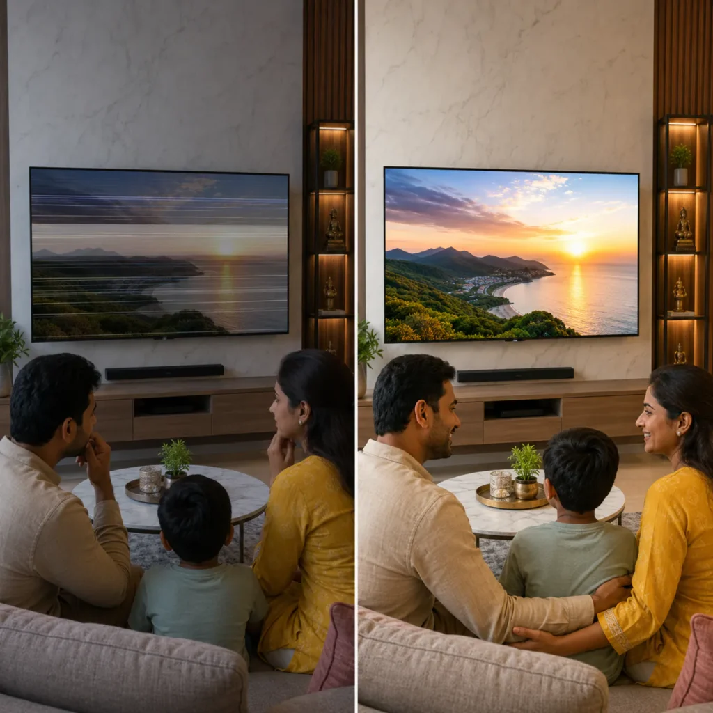 Realme TV screen flickering fixed in Vizag