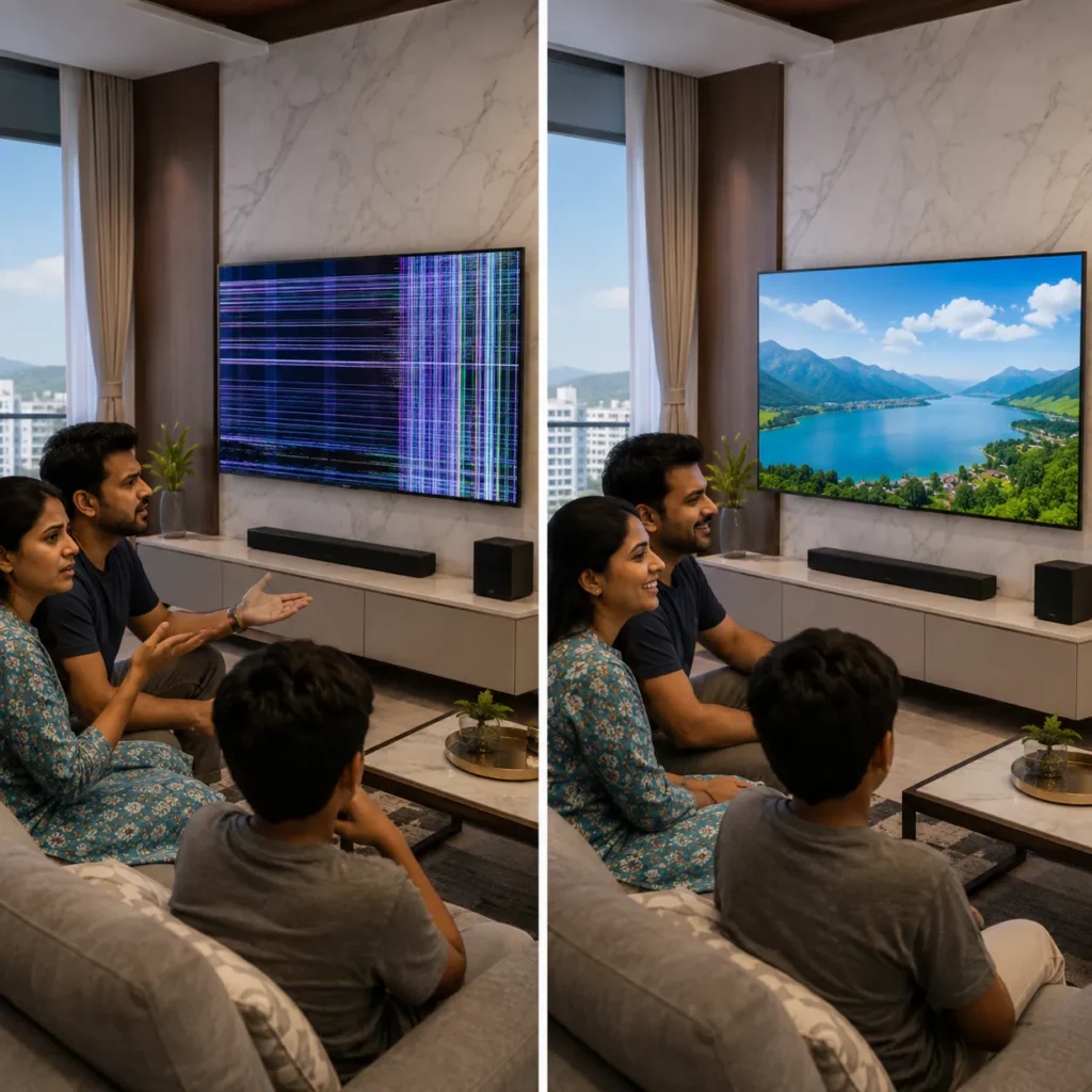 TCL TV display problem fixed in Vizag