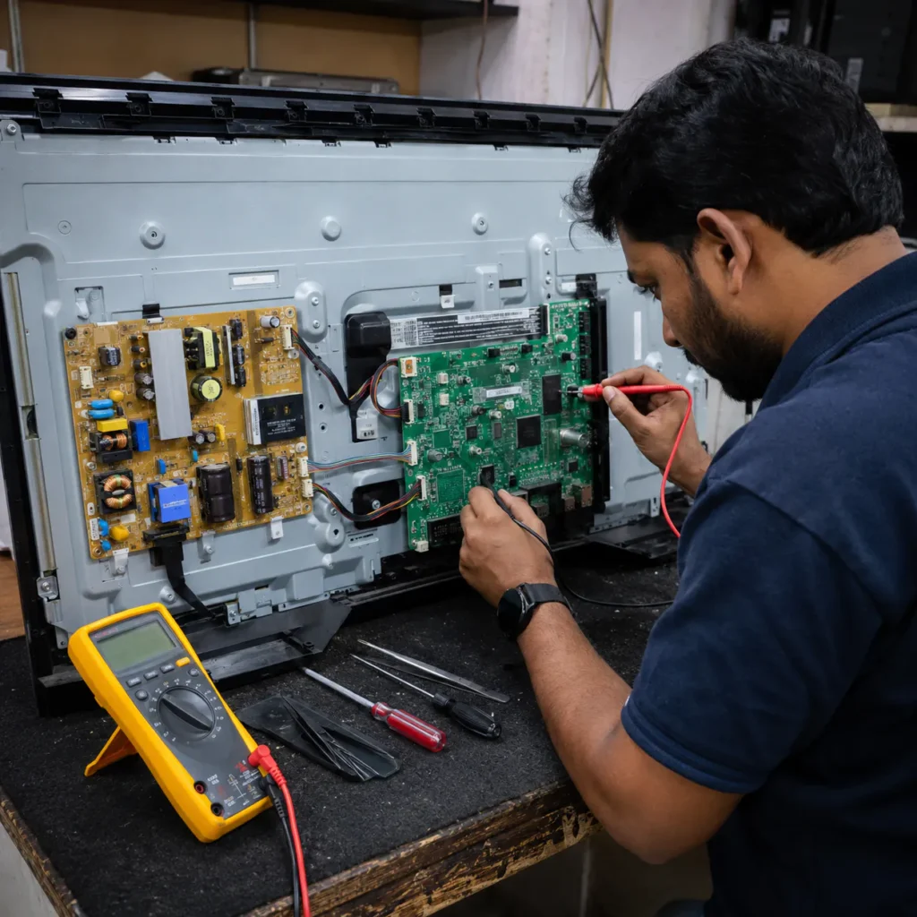 TCL TV motherboard and power board repair Vizag