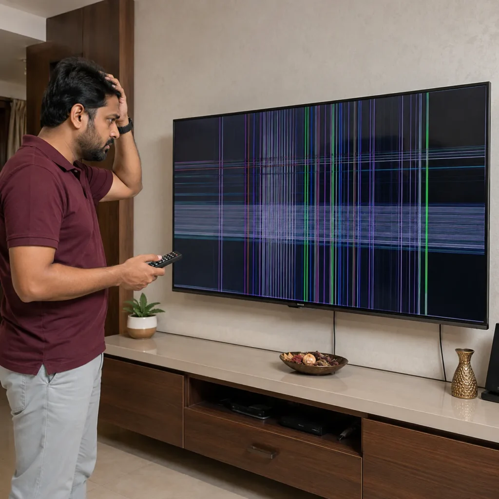 TCL TV screen lines repair in Vizag
